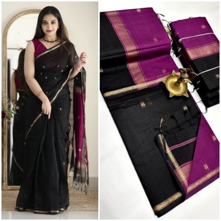 Maheshwari cotton silk saree